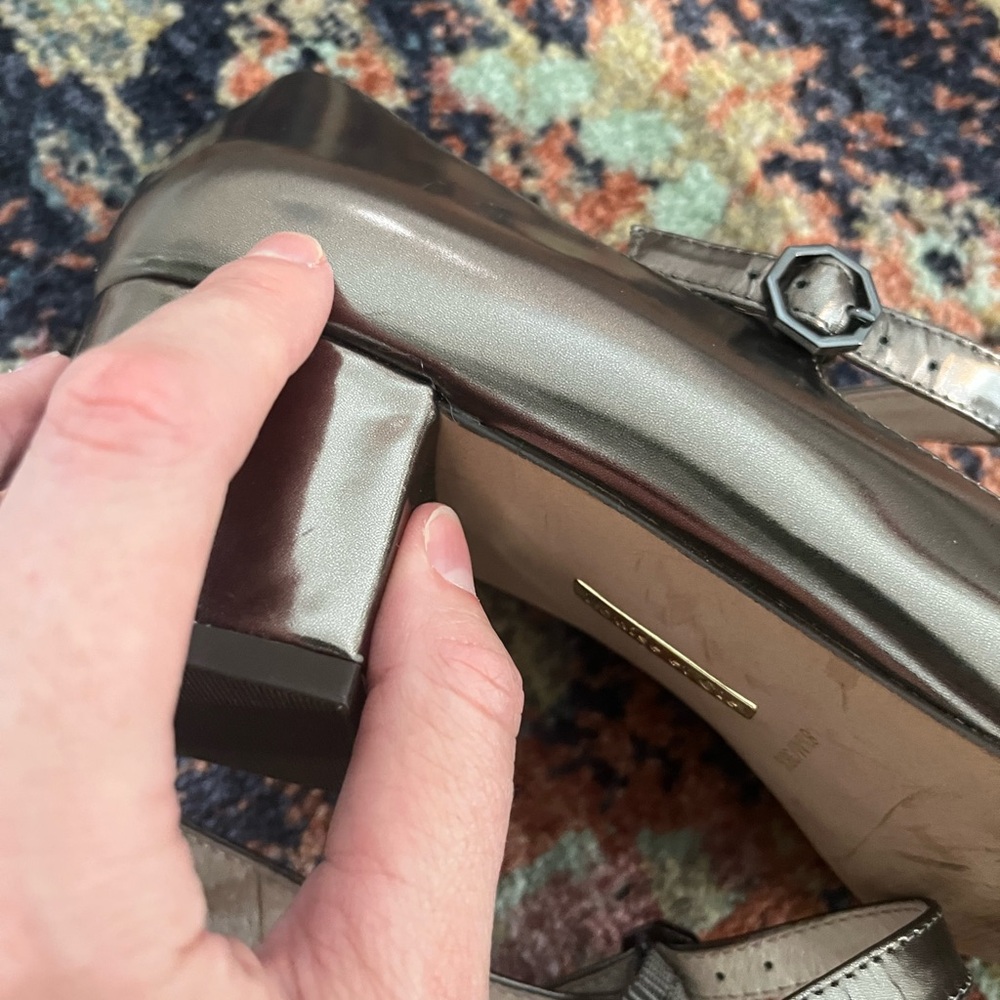 Louise et Cie Iron (Metallic) Korrie Mary Janes 8.5 - Picture 4 of 13